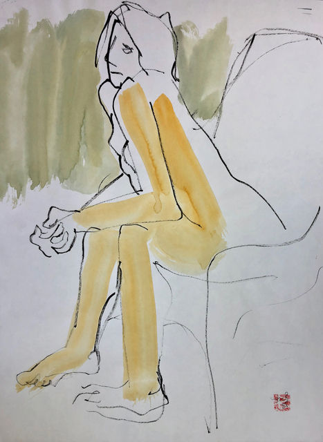 Freeman W. Butts, Figurative Artwork by Freeman W. Butts (1928-1998), 1990s