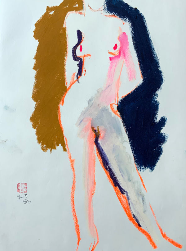 Freeman W. Butts, Neon Line Figure, 1983