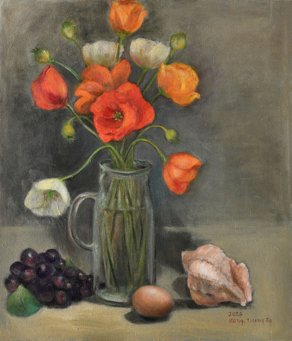 공영자 Kong, Young Ja, 소라와 양귀비, 2024