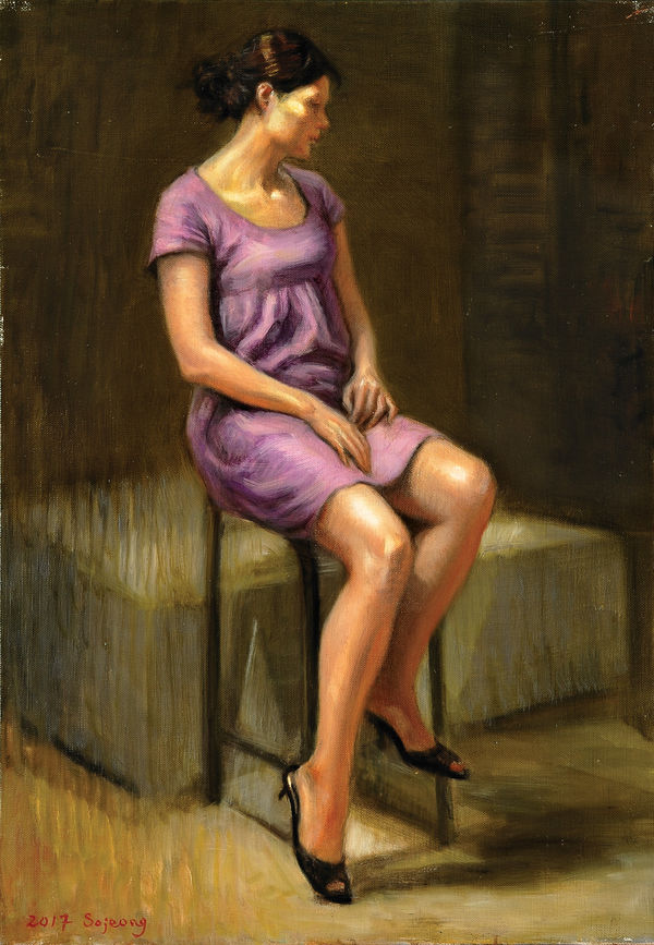 김소정 KIM, So Jeong, woman in purple, 2017