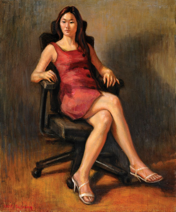 김소정 KIM, So Jeong, 붉은 원피스 좌상, 2016