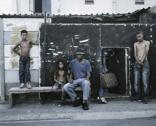 Gordon Clark, QUENTINO, LITTLE RUSS, MONGEZI AND BUSHIE AT DEN, 2015