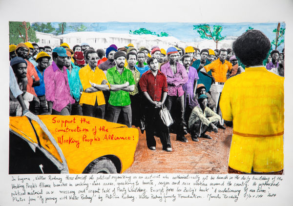 Marcelo Brodsky, In Guyana talking to workers, 2024