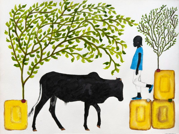 Saïdou Dicko, Blue Flip Flops, 2024