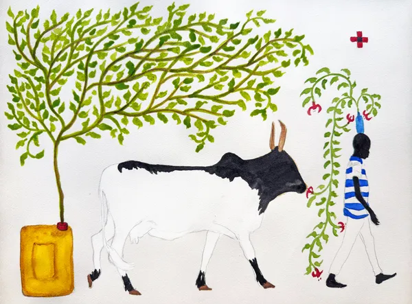 Saïdou Dicko, The foraging Cow , 2024