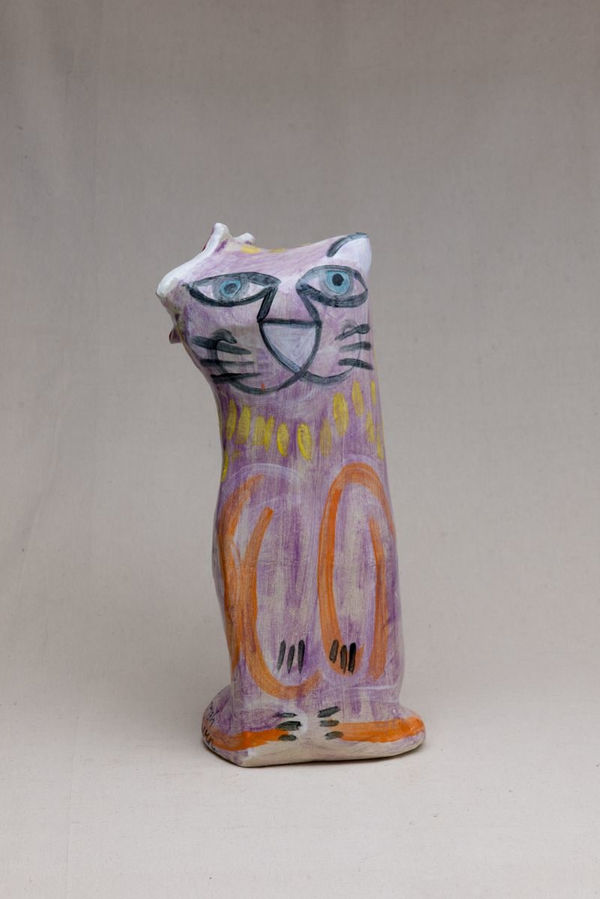 Deborah Halpern, Cat With Hibiscus, 2017