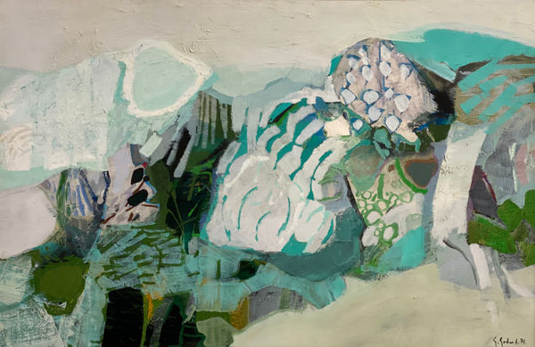 Gabriel GODARD, Paysage vert, 1971