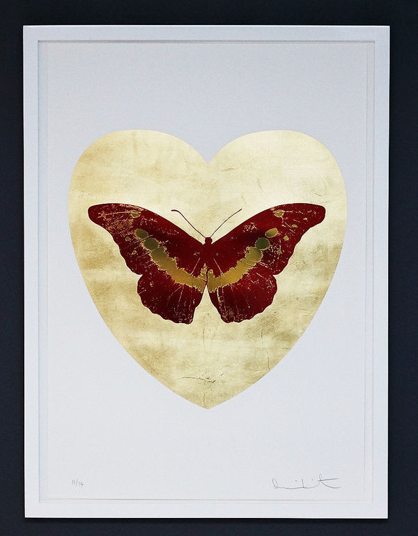 Damien Hirst, 'I Love You, Butterfly, Red/Gold', 2015