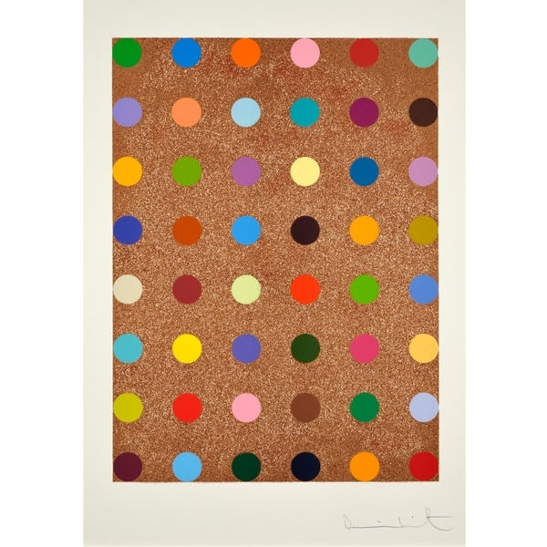 Damien Hirst, 'Spots with Rose Gold Glitter', 2008