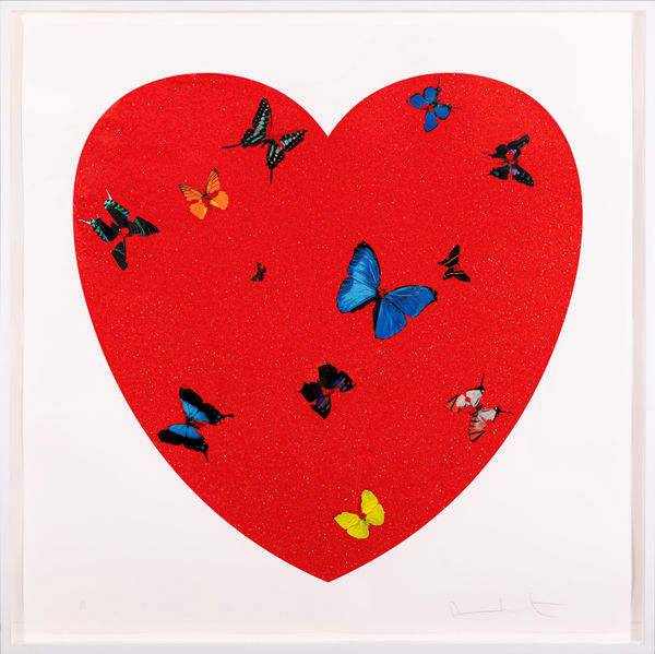 Damien Hirst, 'All You Need Is Love, Love, Love' Heart with Diamond Dust, 2010