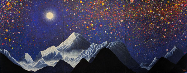 Chanmo KANG, Méditation- l'Amour de la lumière 15, Everest, 2018