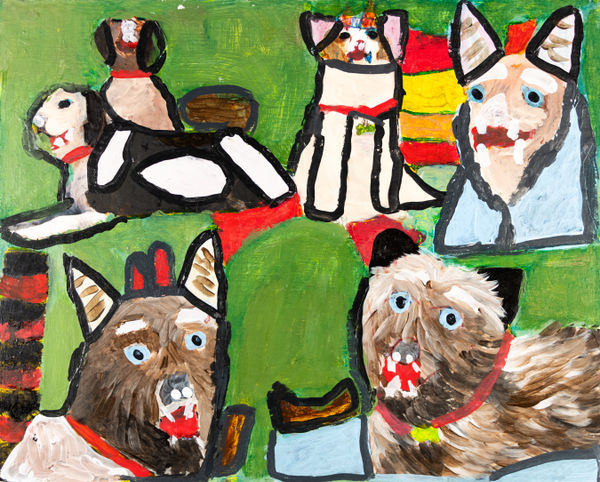 Jean Wilson, Dogs at the Park, 2016