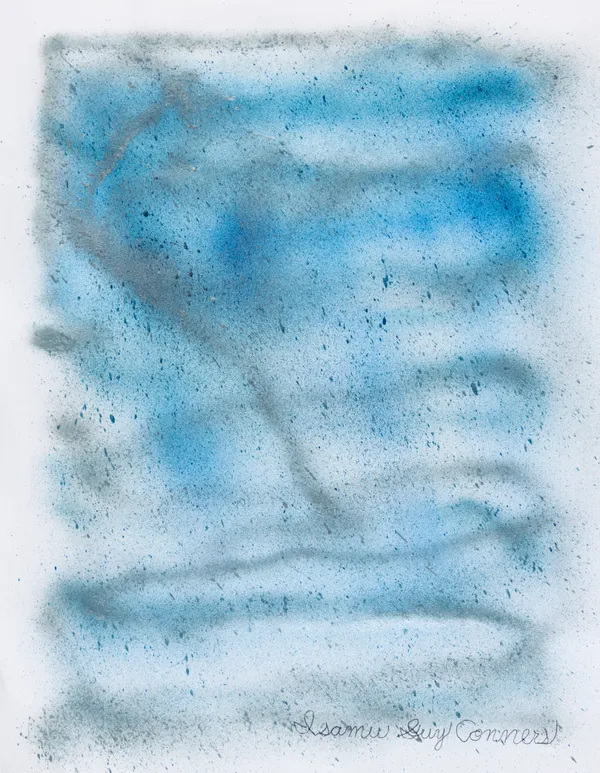 Isamu Guy Conners, Blue and Silver Untitled, 2024