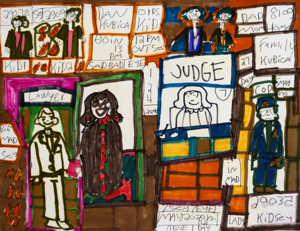 Rebecca Kubica, Becky in the Courtroom, 2024