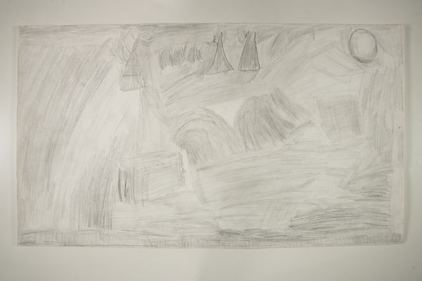 Joey Center, Untitled (Trees Under Moon), 2021