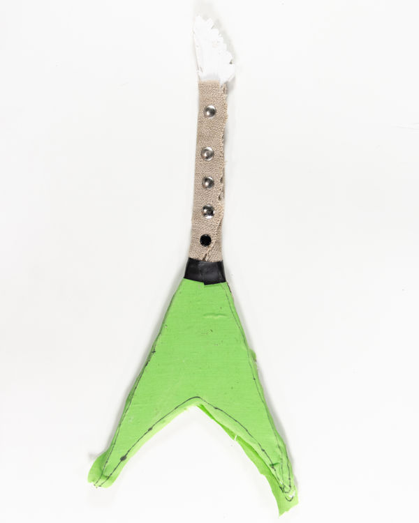 Joey Center, Untitled (Green Flying V), 2023