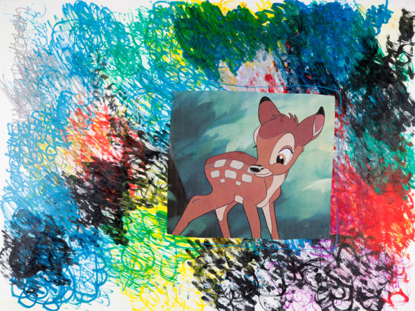 Lawrence M., Untitled (Bambi or 3 Pigs), n.d.