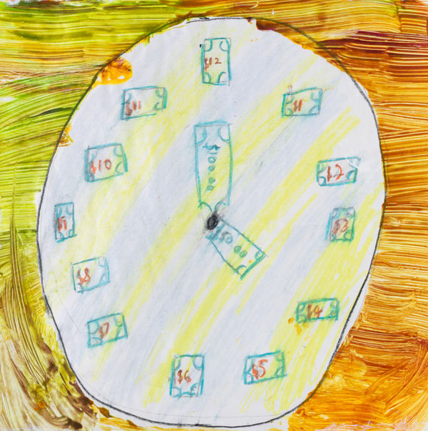 Caroline Chun, Monkey Clock, 2024