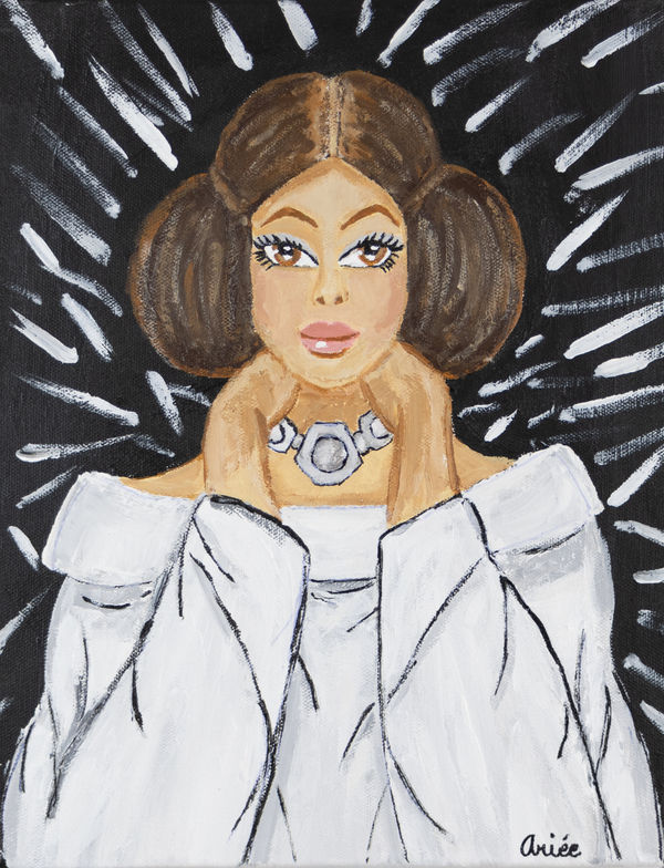 Ariée, Portrait of Princess Leia, 2024