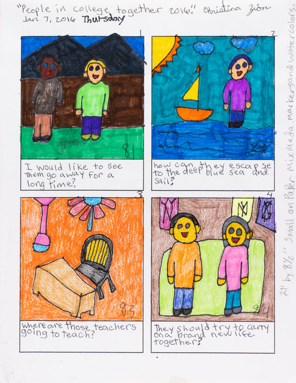 Christina Zion, People in College Together 2016, 2016