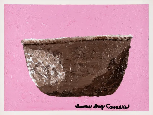 Isamu Guy Conners, Burnt Umber and White Bowl, 2024