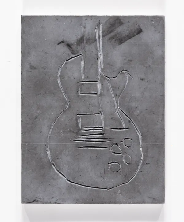 Joey Center, Linoleum printing block , n.d.