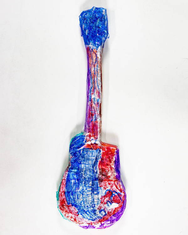 Joey Center, Untitled (Rainbow Guitar), 2023