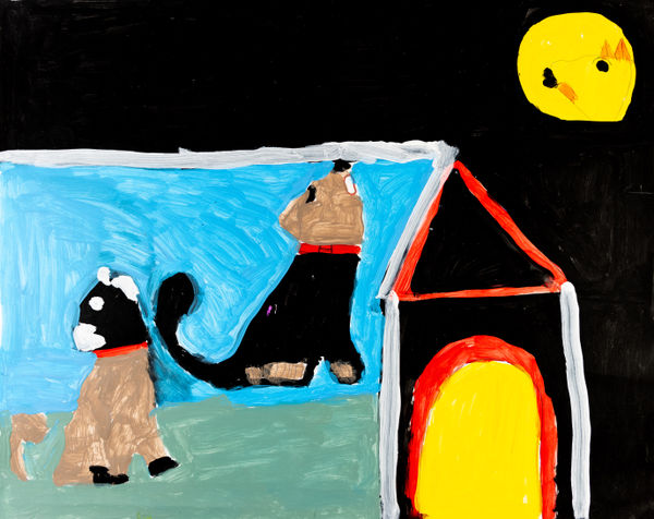 Jean Wilson, Untitled (Dogs Howling at Dog Moon), Pre-2019