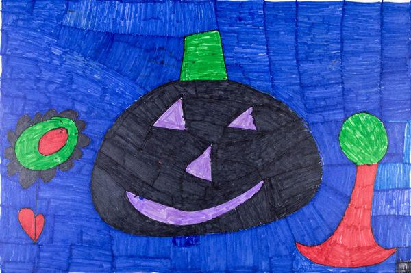 Maria Vanik, The Blue Halloween, 2019