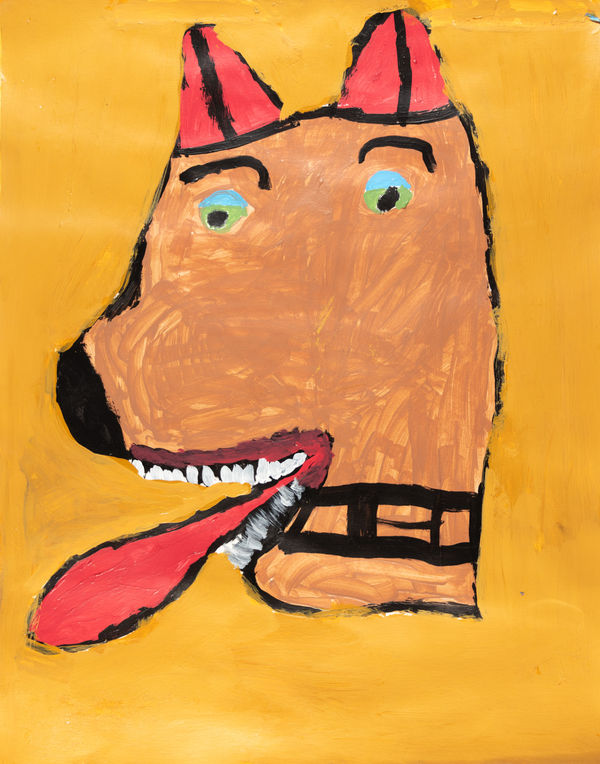 Jean Wilson, Wolf Thinking About Taking a Walk, 2019