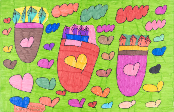 Maria Vanik, Plant Rainbow Heart, 2020