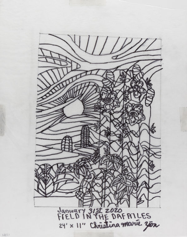 Christina Zion, Field in the Dafailes, 2020