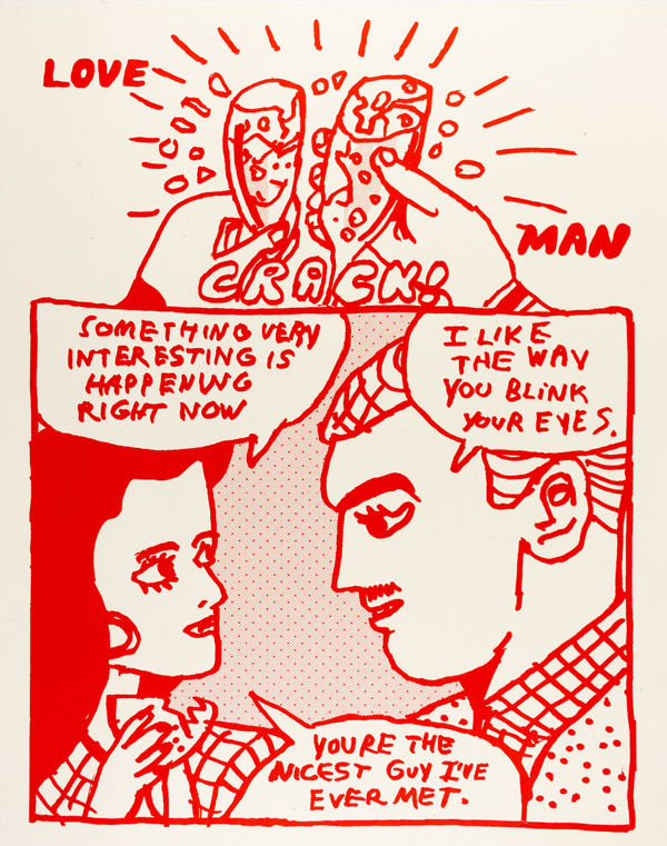 David Krueger with Ben Marcus, Love Man Print, 2022