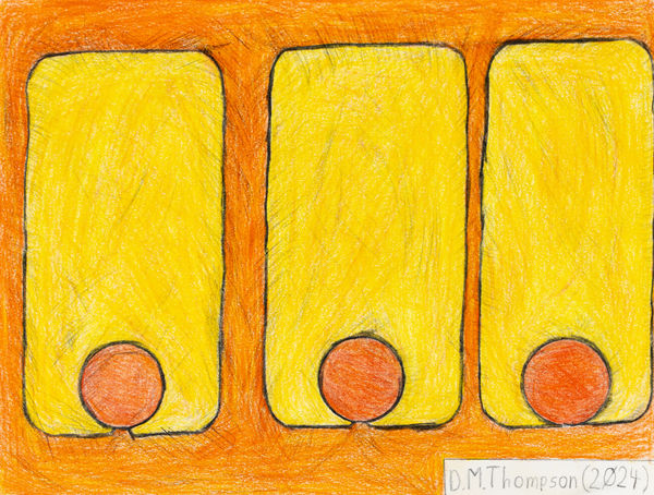 Dave Thompson, Rothko's Cell Phones: Burning Love, 2024