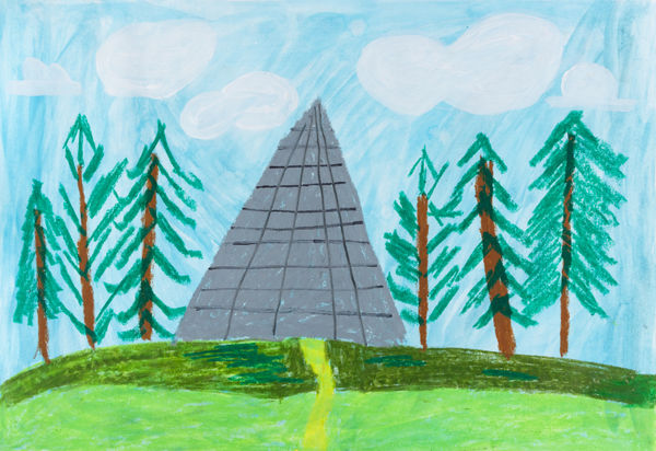 Jack O'Sullivan, Pyramid in Forest , 2023