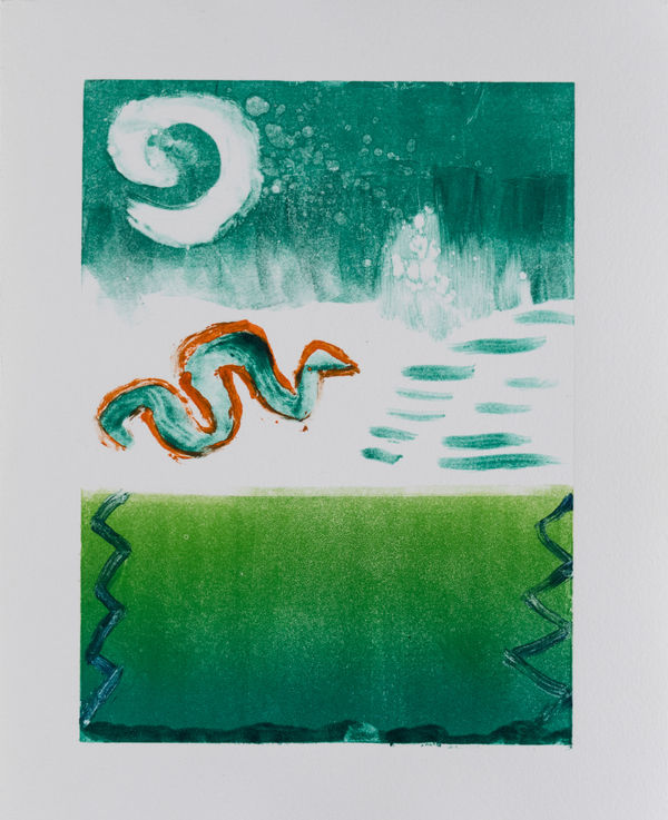 Alysha Kostelny, Slithering Garden Snake, 2025