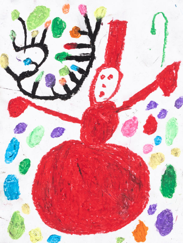 Marcus Imani Kennedy, Snowman Christmas Lights Candy Cane, 2024