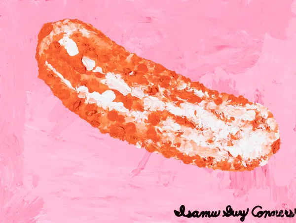 Isamu Guy Conners, Orange and White Pickle, 2025