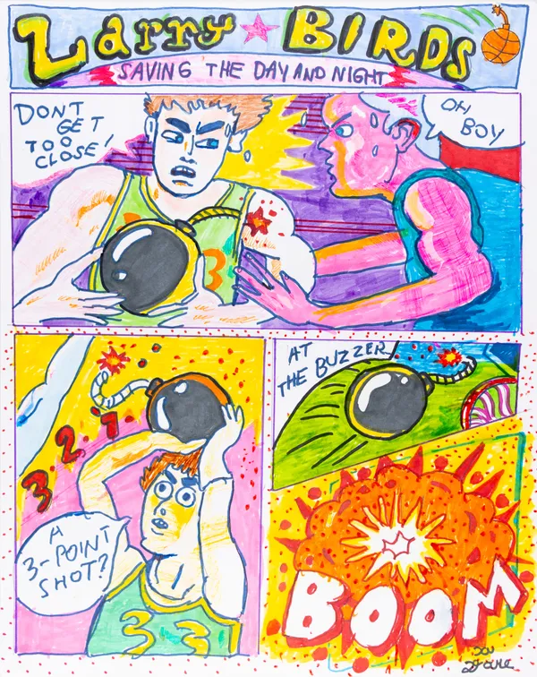 David Krueger with Ben Marcus, Larry Birds: Saving the Day and Night , n.d.