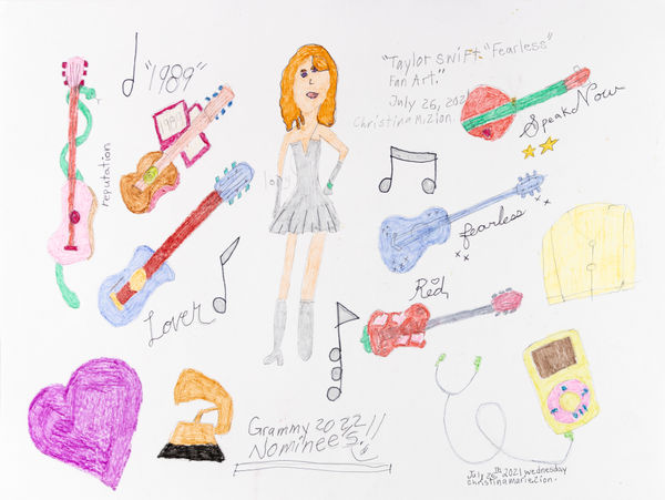 Christina Zion, Taylor Swift, "Fearless" Fan Art, 2021