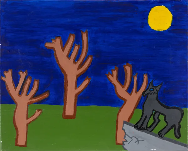 Alysha Kostelny, Lone Wolf on the Hunt, 2019