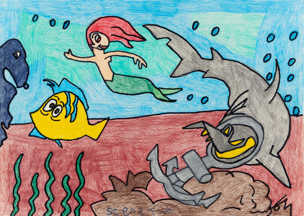 Christina Zion, The Little Mermaid Under the Sea 2, 2021