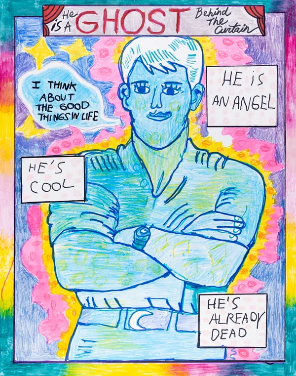 David Krueger with Ben Marcus, He is a Ghost, n.d.