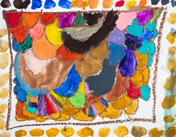 Marcus Imani Kennedy, Rainbow Design and Dots, 2021