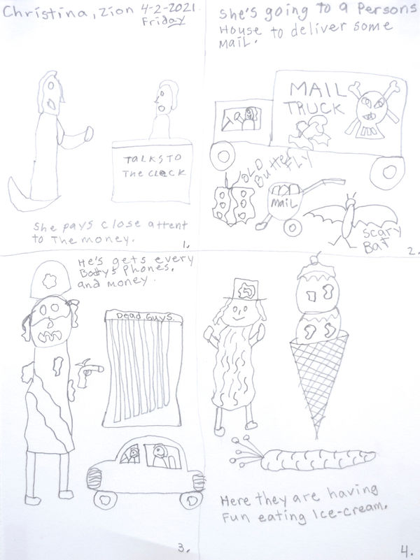 Christina Zion, A Scary Scene, 2021