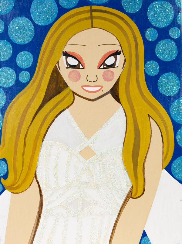 Raina "Tokyo" Carter, Untitled (White Dress Smile) , 2022