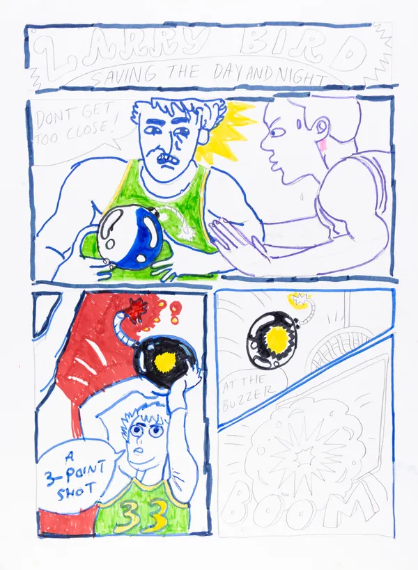 David Krueger with Ben Marcus, Larry Bird: Saving the Day and Night, n.d.