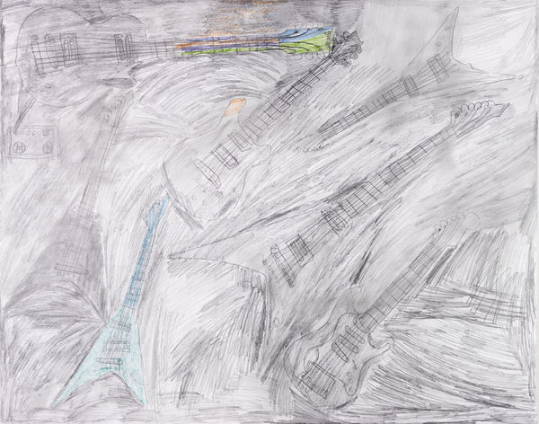 Joey Center, Abstract Guitar , 2024