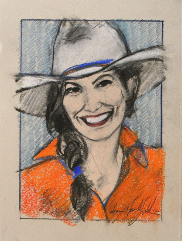Donna Howell-Sickles, Cowgirl Study 106