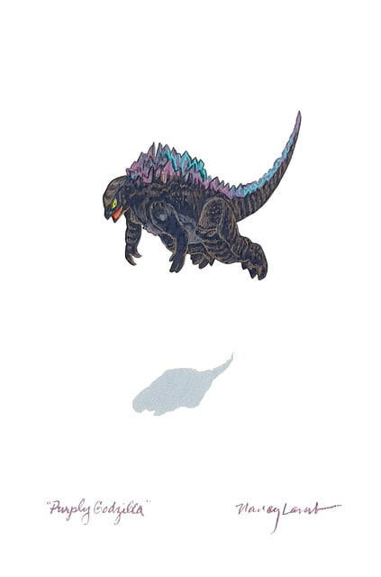 Nancy Lamb, Purply Godzilla, 2023